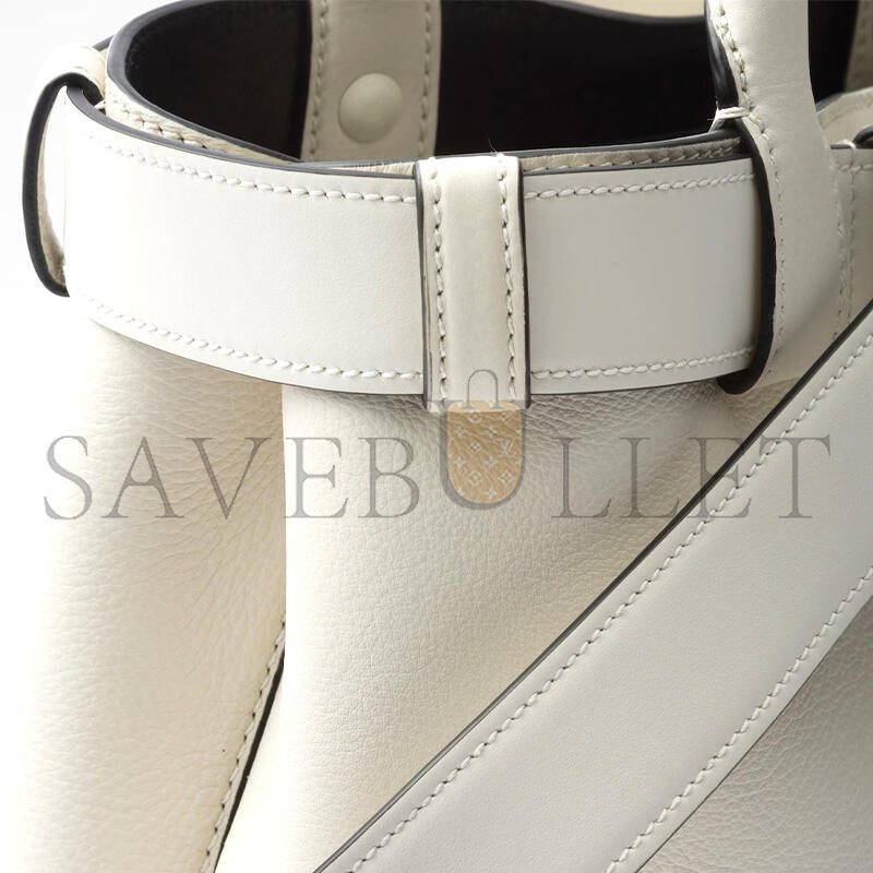 PRADA BUCKLE MEDIUM LEATHER HANDBAG WITH BELT 1BA434 (32*23*11cm)